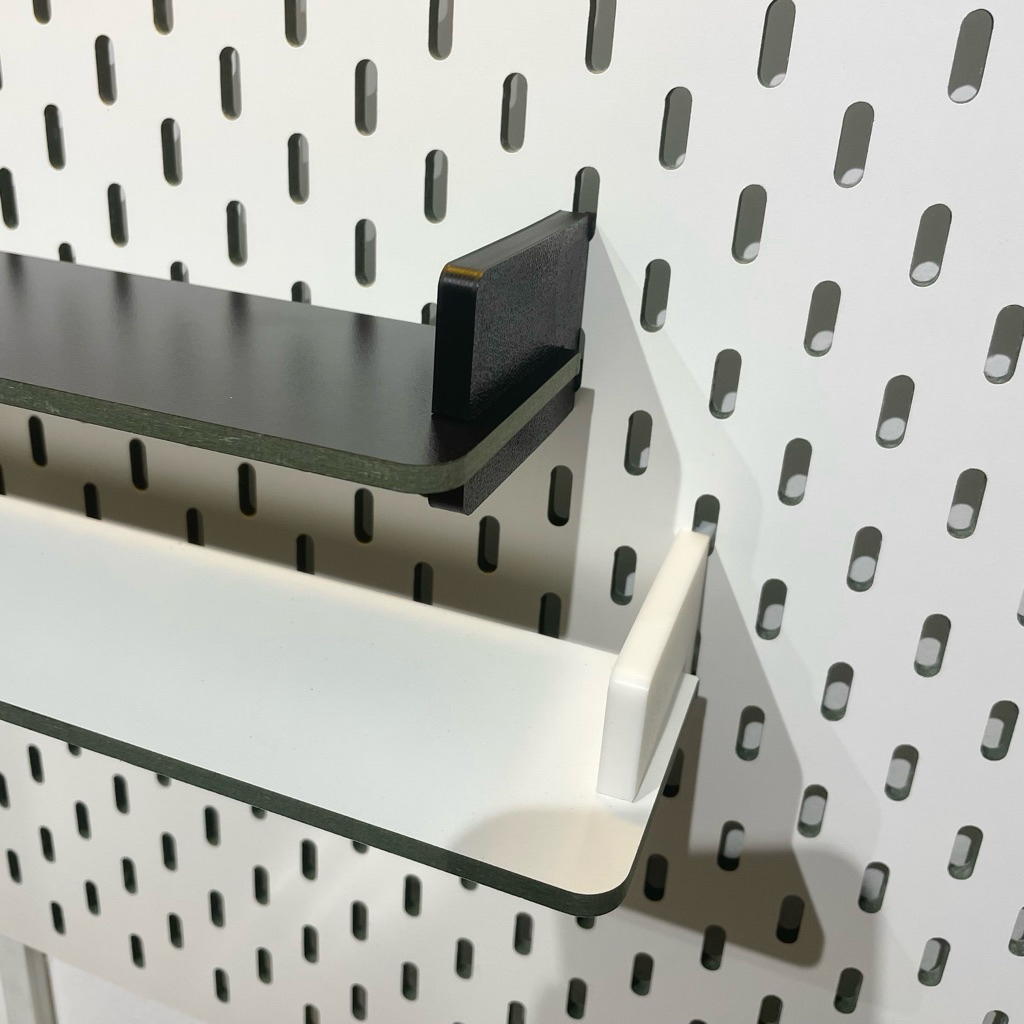 Kệ Gỗ Chữ U Có Vách Cho Bảng Pegboard (Kèm chân đỡ) | Phụ Kiện Pegboard Đa Nă