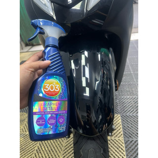 Phủ bóng và bảo vệ Sơn, phủ chống nhoè cho kính lái, kính hông và gương chiếu hậu 303 graphene detailer
