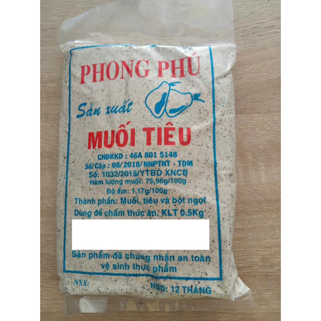 Muối Tiêu Phong Phú ( Bịch 500g )