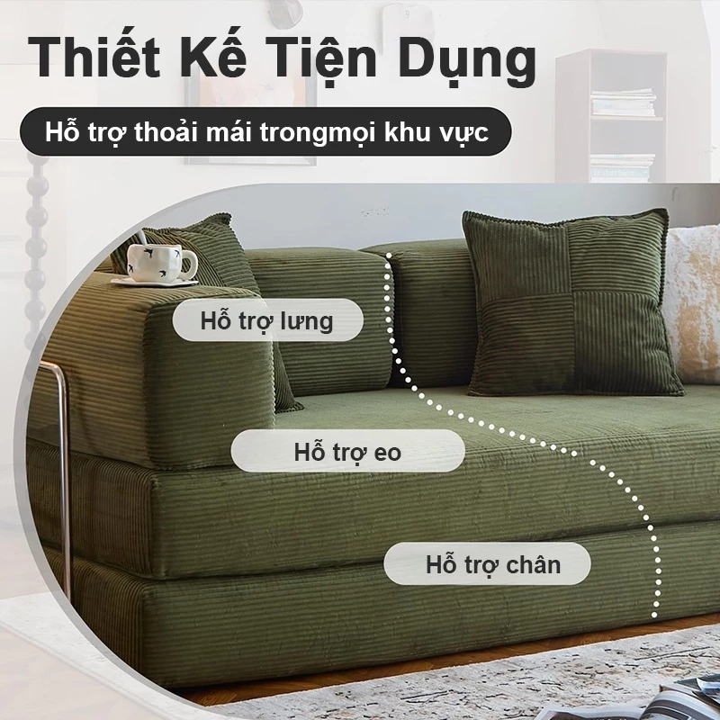 Ghế sofa lười tatami decor phòng khách giường đôi nhỏ ban công phòng ngủ ghế sofa thư giãn