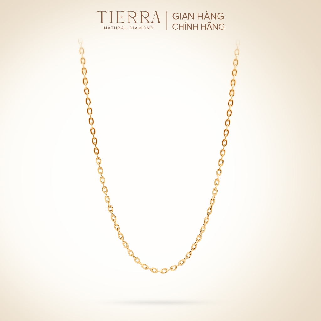 [CHAT TRƯỚC KHI ĐẶT] Dây Chuyền Tierra DCA1322 Vàng Vàng 18K, Thiết Kế Mắt Xích Tròn