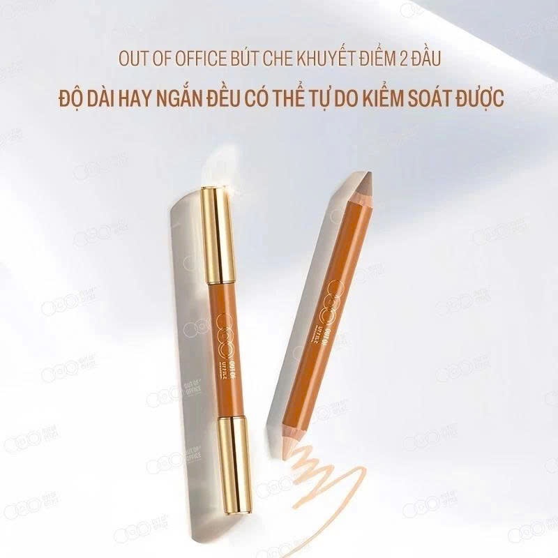[KÈM GỌT BÚT] Bút Tạo Khối OUT OF OFFICE Highlight Bắt Sáng Tạo Bóng Mũi Nổi Bật Hai Đầu Mượt Mà Tự Nhiên