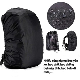 Túi trùm balo chống nước siêu chắc – Áo mưa balo du lịch 45L 60L chống thấm mưa hiệu quả