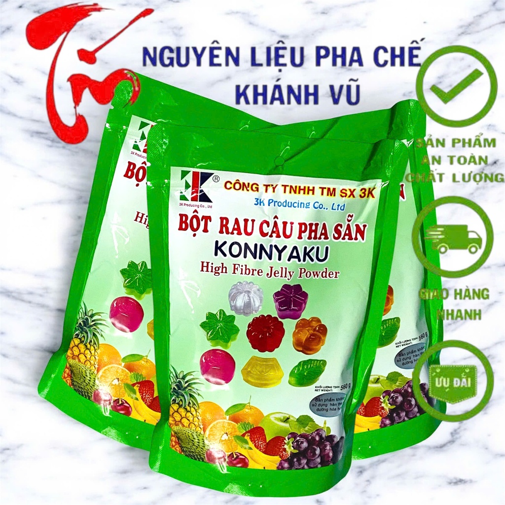 BỘT RAU CÂU PHA SẴN KONNYAKU 560G_ Làm thạch ,Topping ... | Shopee Việt Nam