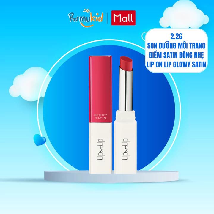 Son Thỏi Dưỡng Môi Trang Điểm Chất Son Satin Bóng Nhẹ Lâu Trôi Lip On Lip Glowy Satin 2.2g