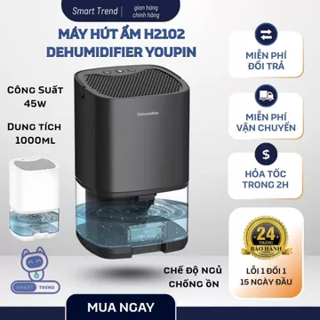 Máy Hút Ẩm Gia Đình Youpin H2102 - 45w - Máy Hút Ẩm Mini Chống Ẩm Mốc An Toàn Bảo Vệ Sức Khỏe