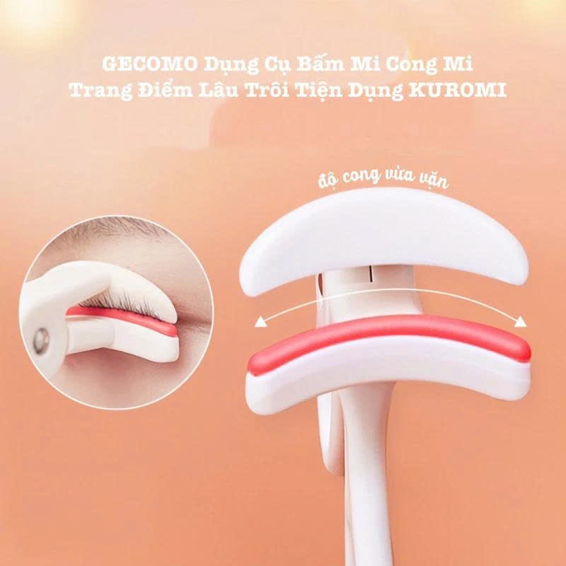 Kẹp Bấm Mi GECOMO Dụng Cụ Kẹp Mi Góc Rộng Nhỏ Gọn Dài Lâu Tiện Dụng Dễ Thao Tác bản mới
