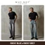 - Quần Jeans Nam WHY.NOT ROCKY BLUE Jean Ống Suông Rộng Form Regular Fit Màu Xanh, Ghi