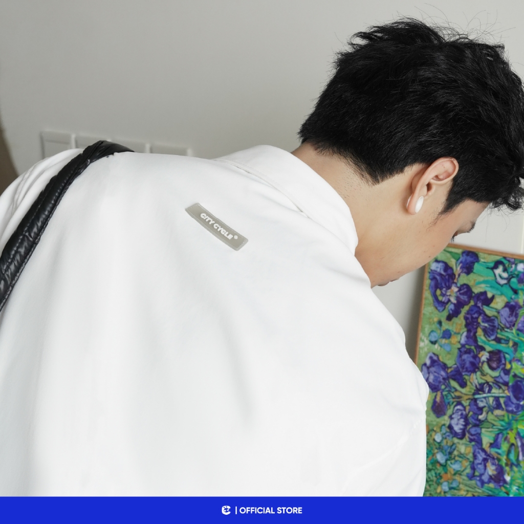 Áo sơ mi ngắn tay boxy basic nam nữ Local Brand Chính Hãng City Cycle Áo sơ mi Comfy