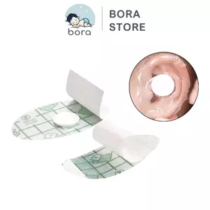 Miếng dán bịt tai chống nước cho bé đi tắm/đi bơi dùng 1 lần có màng PU siêu mỏng, có bông thấm nước [Set 20c có bông]