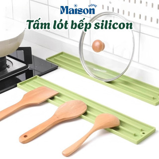 Tấm Lót Silicon Để Nắp Nồi Chống Trượt Chịu Nhiệt MAISON, Miếng Kê Nắp Nồi Nhà Bếp Đa Năng