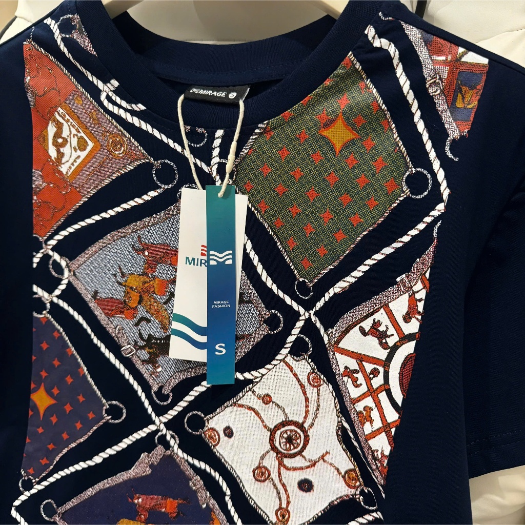 Áo Thun Mirage Họa Tiết Patchwork Local Brand Chất 100% Cotton Mềm Mịn Thoáng Mát.