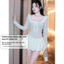 Váy nữ dài tay cổ điệu phối nơ dáng bí Fizano, đầm nữ tiểu thư ôm body hai màu đen trắng HCOM3338