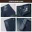 WHY.NOT STRIPED DENIM - Quần Jeans Nam Nữ Kẻ Sọc Túi Chéo Ống Suông Rộng Phủ Giày