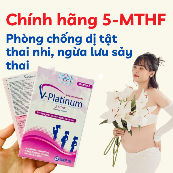 ( DATE MỚI - CHÍNH HÃNG ) Viên uống 5-MTHF hộp 30 viên Bổ sung AcidFolic/ Folate, Sắt, Vitamin Tổng Hợp Hỗ Trợ Phòng Ngu