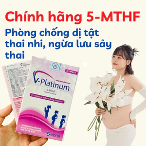 Viên uống 5-MTHF hộp 30 viên Bổ sung AcidFolic/ Folate, Sắt, Vitamin Tổng Hợp Hỗ Trợ Phòng Ngu