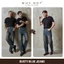 Quần Jeans Nam WHY.NOT DUSTY BLUE JEAN Ống Suông Màu Xanh Đậm