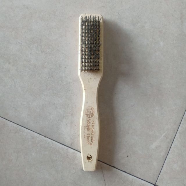 Bàn chải sắt đánh rỉ, bàn chải cán gỗ vệ sinh chà rỉ sét, bàn chải chà ...
