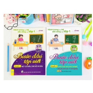 Sách - Bộ  2 cuốn Bước Đầu Tập Viết (Hành trang cho bé sẵn sàng vào lớp 1) - ndbooks