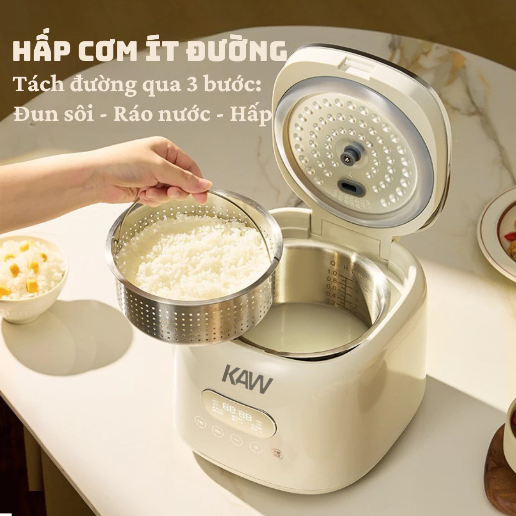 Nồi cơm điện cảm ứng công suất 500W, nồi cơm gia đình đa năng siêu ngon giá rẻ