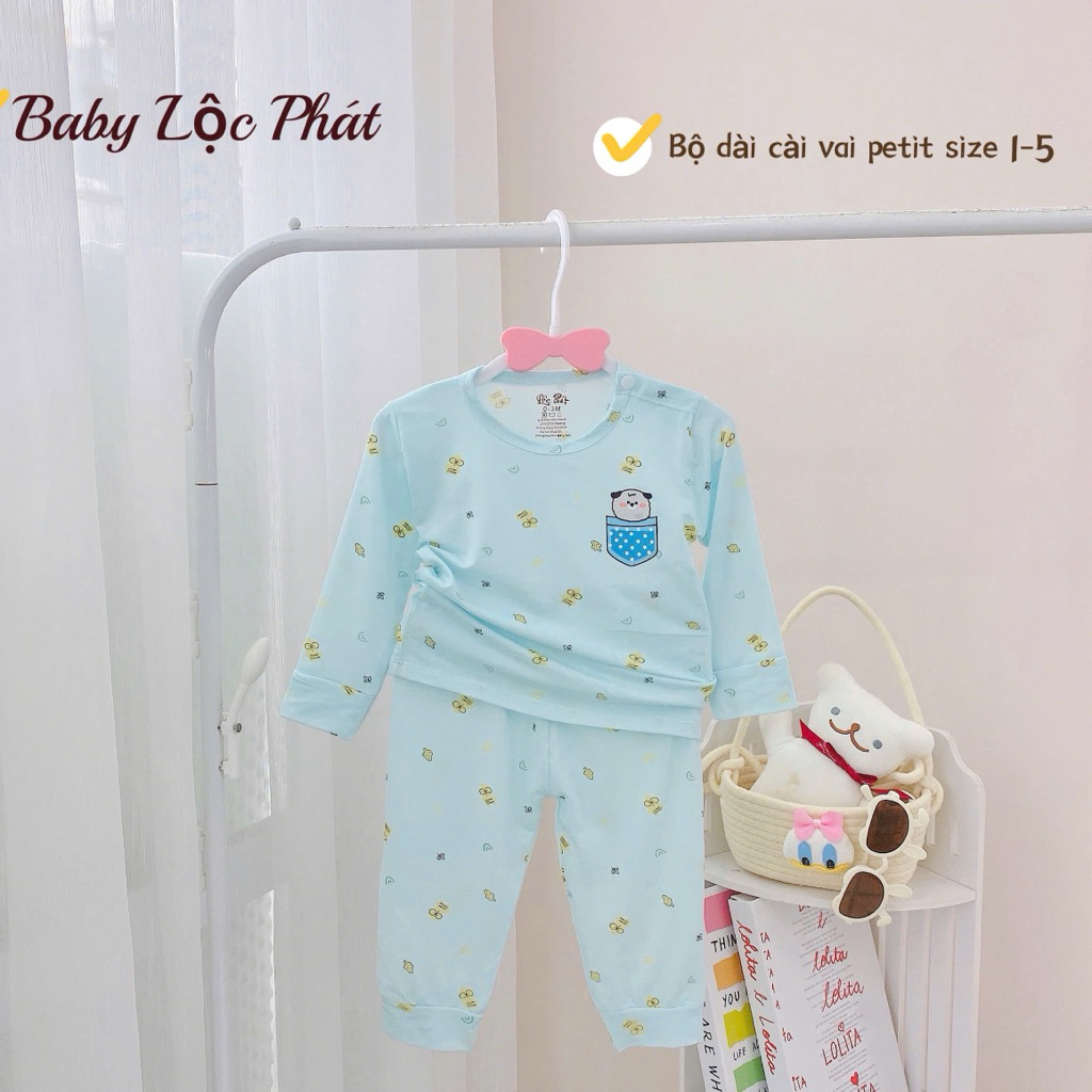 (LPDT 24) Bộ Quần Áo Thun Lạnh Dài Tay Mềm Mịn, Thoải Mái Cho Bé Yêu Từ 5-15kg