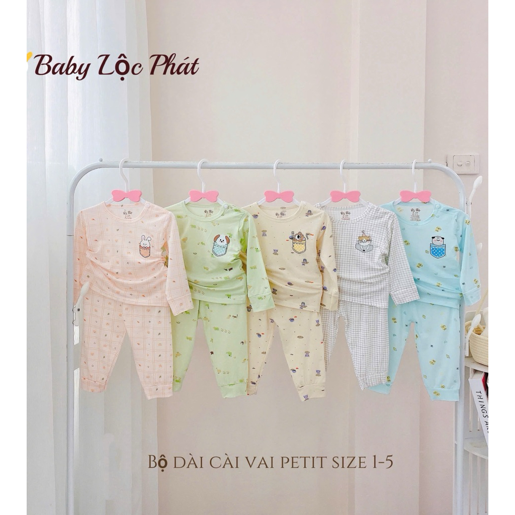 (LPDT 24) Bộ Quần Áo Thun Lạnh Dài Tay Mềm Mịn, Thoải Mái Cho Bé Yêu Từ 5-15kg