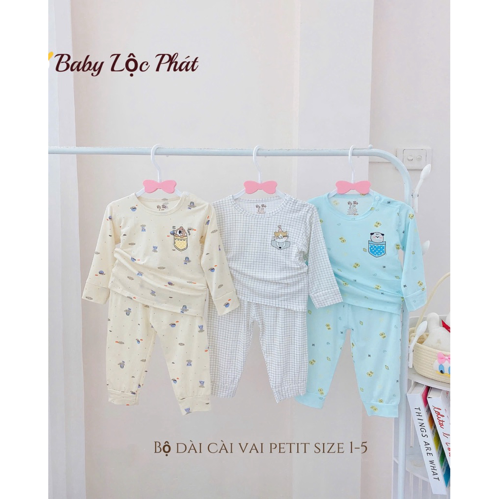 (LPDT 24) Bộ Quần Áo Thun Lạnh Dài Tay Mềm Mịn, Thoải Mái Cho Bé Yêu Từ 5-15kg