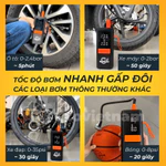 Bơm Lốp Điện Tử Nguồn Kép Jumbotec B03: Pin 6000mAh & Tẩu 12V, Đèn Pin & Sạc DP | Bảo Hành 12 Tháng — ảnh 3