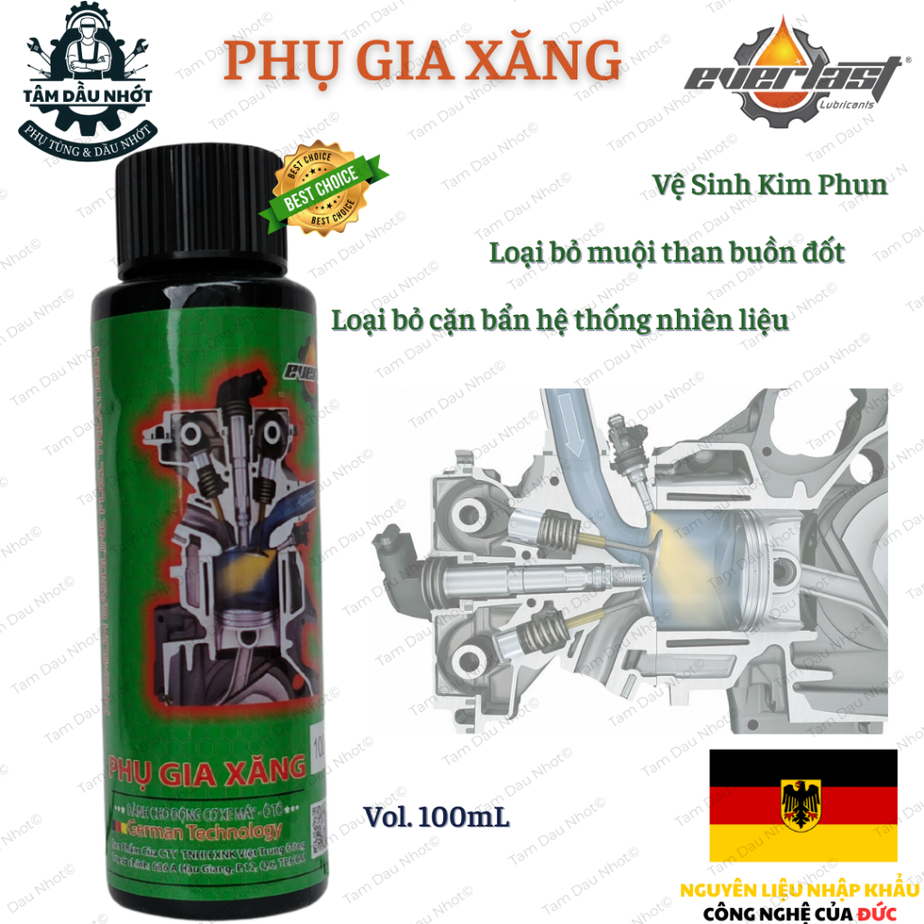 Bộ 3 Phụ Gia Bảo Dưỡng Động Cơ EVERLAST - Nguyên liệu nhập khẩu của ĐỨC