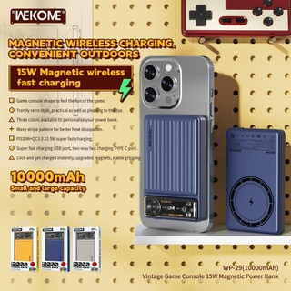 Pin dự phòng không dây Wekome WP-29 10000mAh Sạc Wireless 15W / USB-A QC3.0 22.5W / TypeC PD 20W - Hàng Chính Hãng
