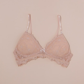 [SALE OFF] Áo Ngực Phối Ren Dáng V Cup B Mút Mỏng LAM LUY