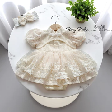 Body váy đầm công chúa ren RinyBaby quần áo cho bé gái sơ sinh đầy tháng thôi nôi sinh nhật BD109