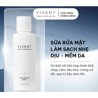 [HÀNG CÔNG TY] Sữa rửa mặt dưỡng ẩm, mềm mịn da Vivant Cleansing Milk (115ml)