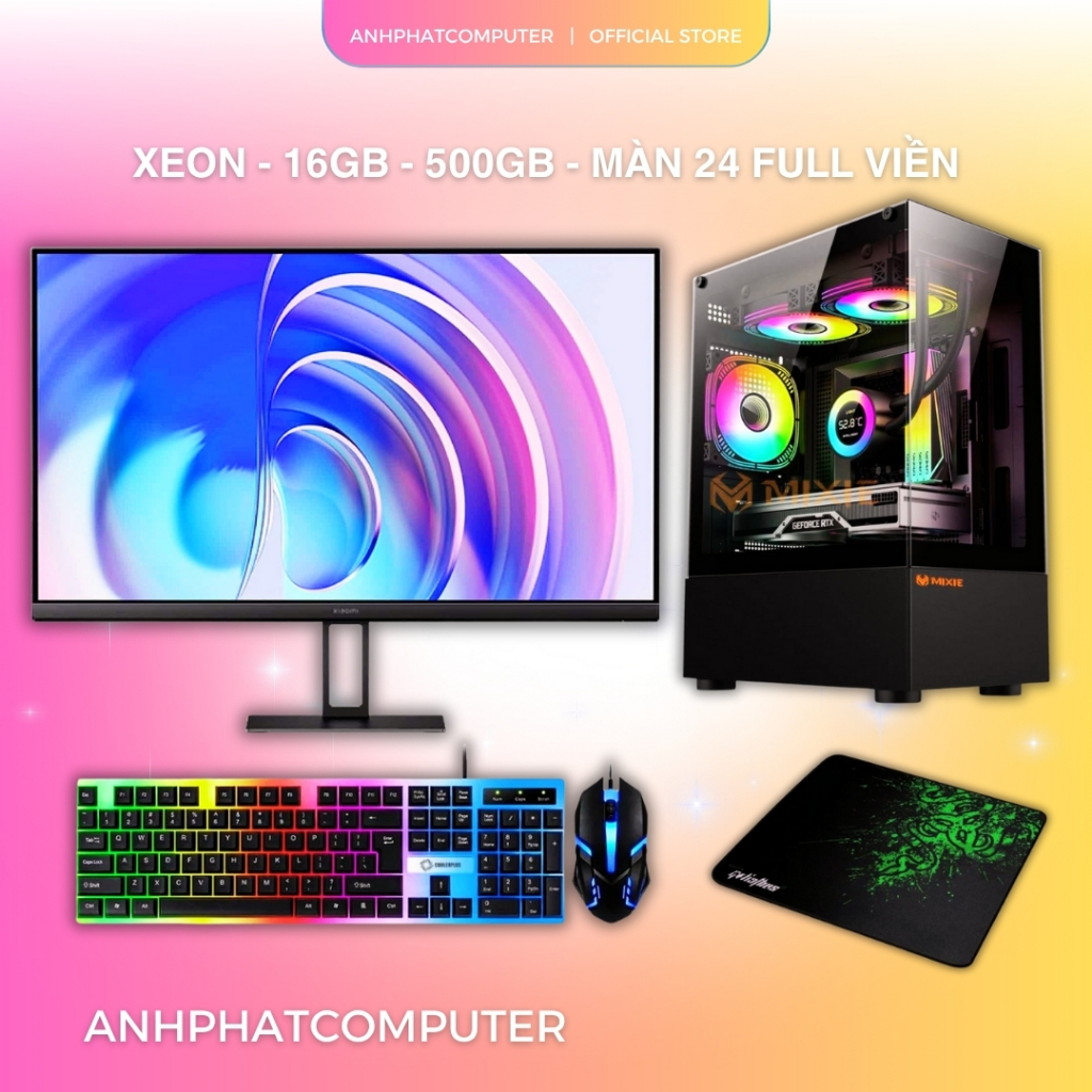 Bộ PC Core i5 / RAM 16GB / SSD 240GB / Card GT730 – Máy tính kèm