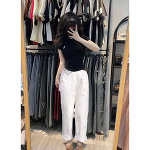 Sét quần bagy kaki trắng kèm áo ngựa from babytee fresize 38-55kg