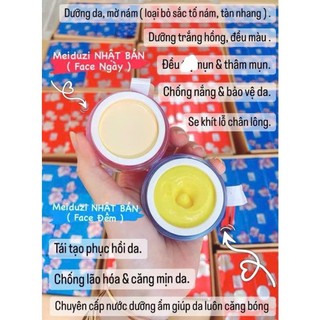 [ Chính Hãng 100% ] Kem ĐÊM MEIDUZI Nhật , Kem Dưỡng Da Meiduzi Dưỡng Trắng Hồng, Hỗ Trợ Xóa Nám Tàn Nhang Ngừa Mụn