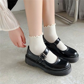 Set 10 Đôi Tất Nữ Cổ Ngắn Bo Chun Xếp Viền Đáng Yêu – Vớ Cotton Co Giãn Thoáng Khí, Dễ Phối Đồ