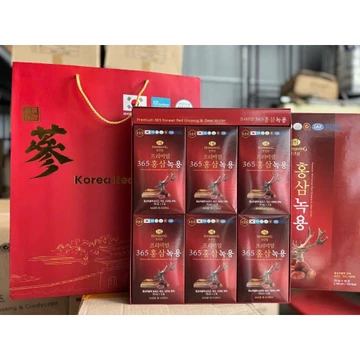 [Hộp 30G] Nước Hồng Sâm Nhung Hươu 365 hồng sâm 6 năm tuổi 70ml x 30 gói