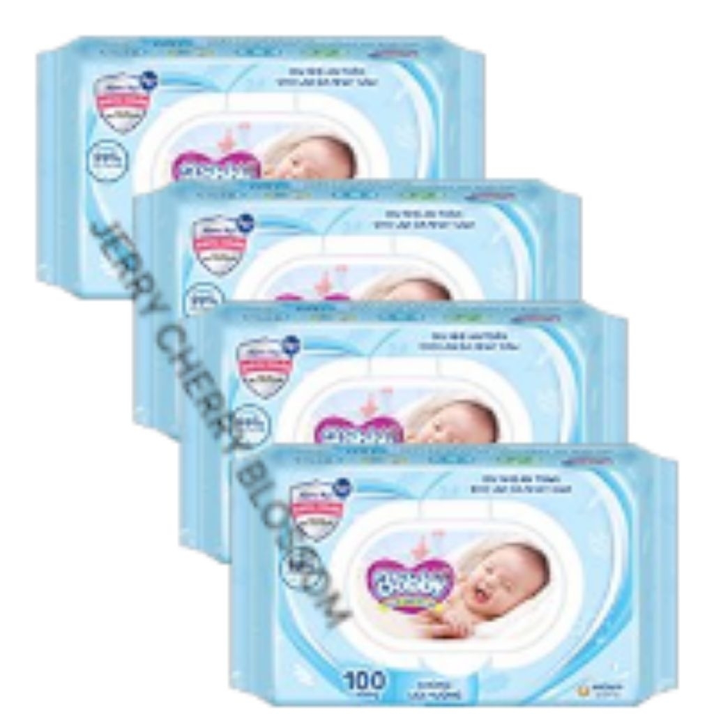 combo 4 gói khăn ướt Bobby 100 tờ