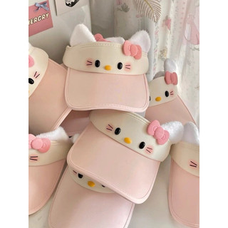 Mũ lưỡi chai nửa đầu cho nữ Hello Kitty đáng yêu