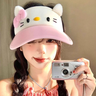 Mũ lưỡi chai nửa đầu cho nữ Hello Kitty đáng yêu