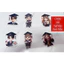 set 50 chibi banner cô gái, chibi banner tốt nghiệp in 2 mặt size lớn 10-13cm