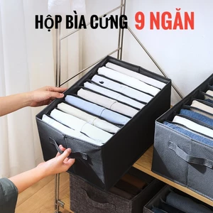 Hộp đựng quần áo chia ngăn Túi đựng đồ lót có móc dán tường treo lên vách giúp tủ quần áo luôn gọn gàng ngăn nắp hộp vải
