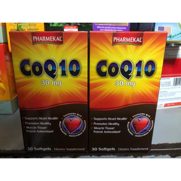 Viên Uống Hỗ Trợ Tim Mạnh, Tăng Khả Năng Miễn Dịch Chống Lão Hoá Coq10 Pharmekal 30 Viên -HT4