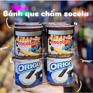 Bánh que chấm có 3 vị Sô cô la, sữa (hộp 12 cốc) giá hạt dẻ