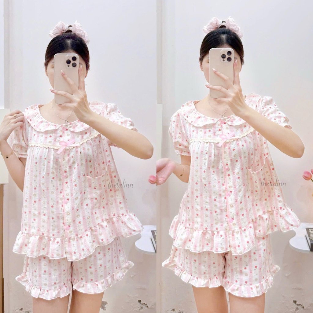 Bèo gấu sọc hồng
