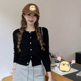 Áo khoác ngoài nữ cardigan mỏng đơn giản cổ tròn 3 màu nữ tính nhẹ nhàng VANISA CT439