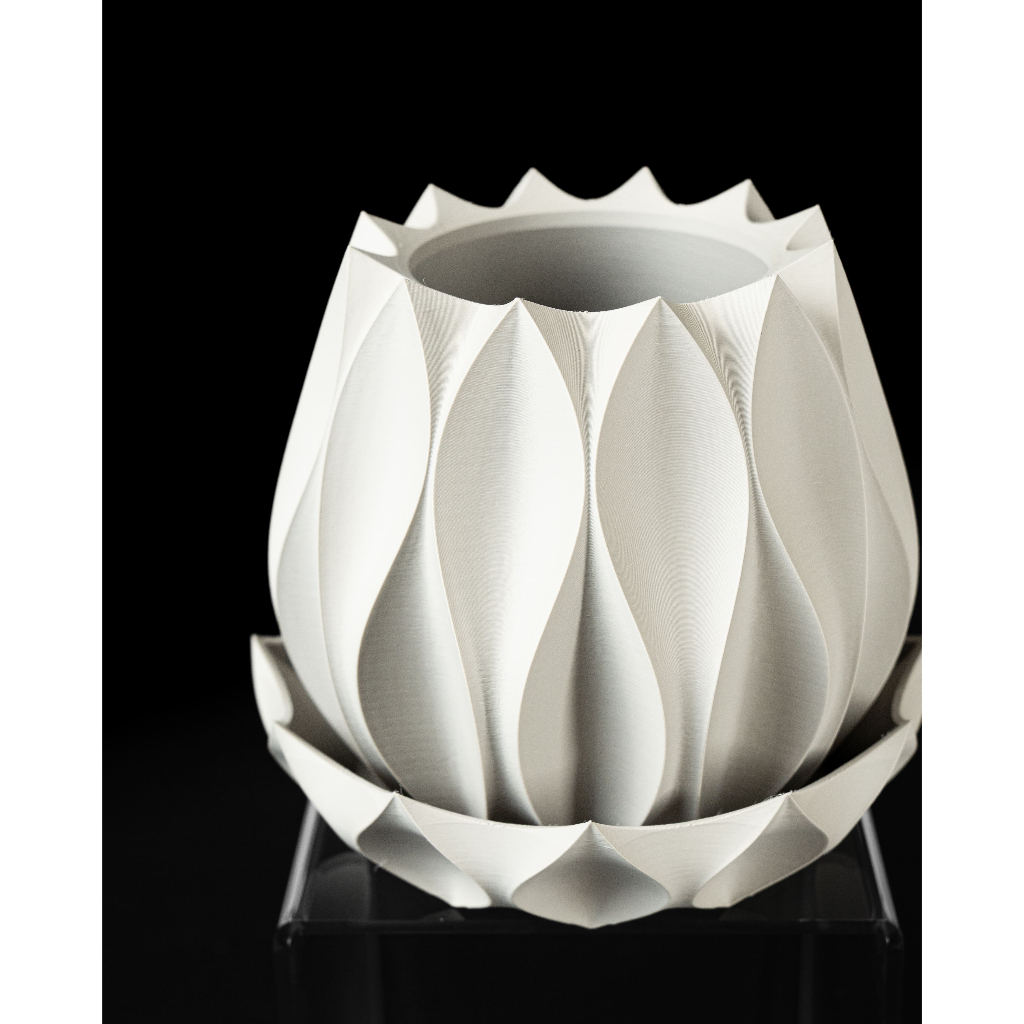 Chậu cây trang trí, tặng kèm nametag (quà tặng) - Mẫu Abyssal2 - ArtPrint3D