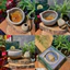 Set Matcha thủ công Nhật Bản 5 món men sứ cao cấp ( Màu kem sữa vân mây )