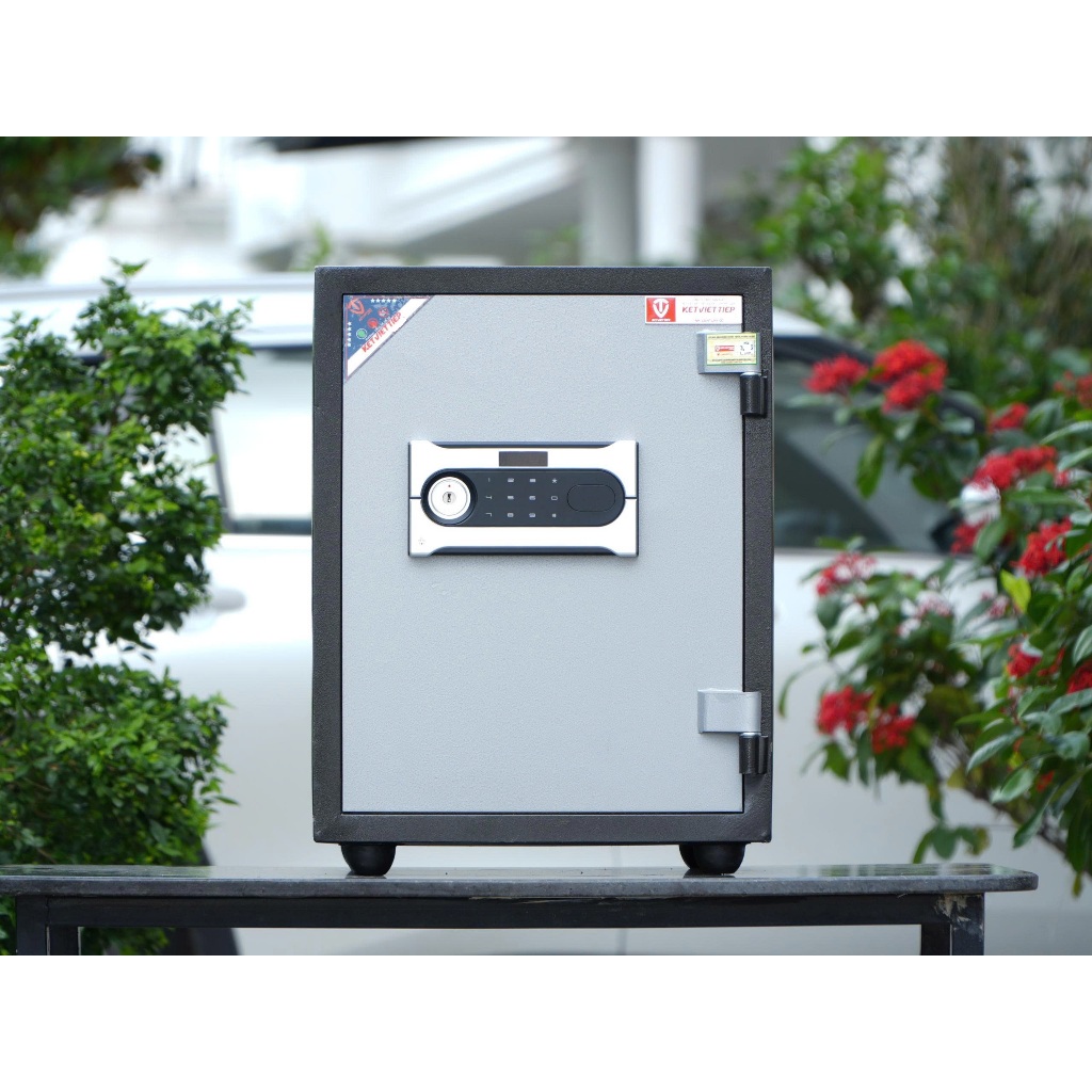 Két sắt Việt Tiệp KCC41 khóa điện tử chống cháy có báo động thân thép đúc đặc 60kg freeship
